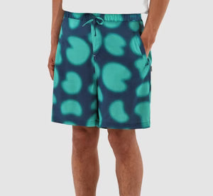 ARTE STOLP PRINT SHORT NAVY GREEN