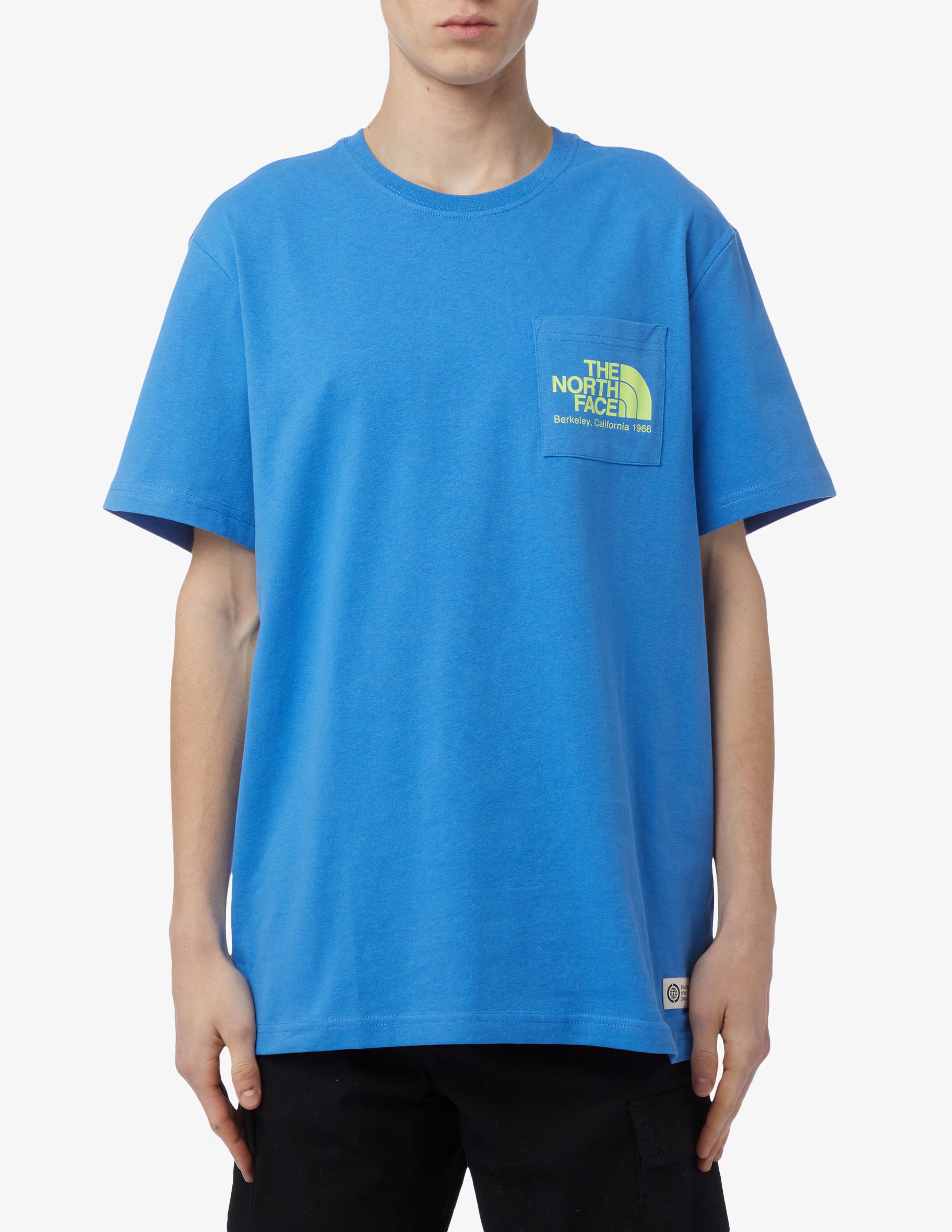 THE NORTH FACE SCRAP BERKELEY CALIFORNIA POCKET TEE SUPERSONIC BLUE