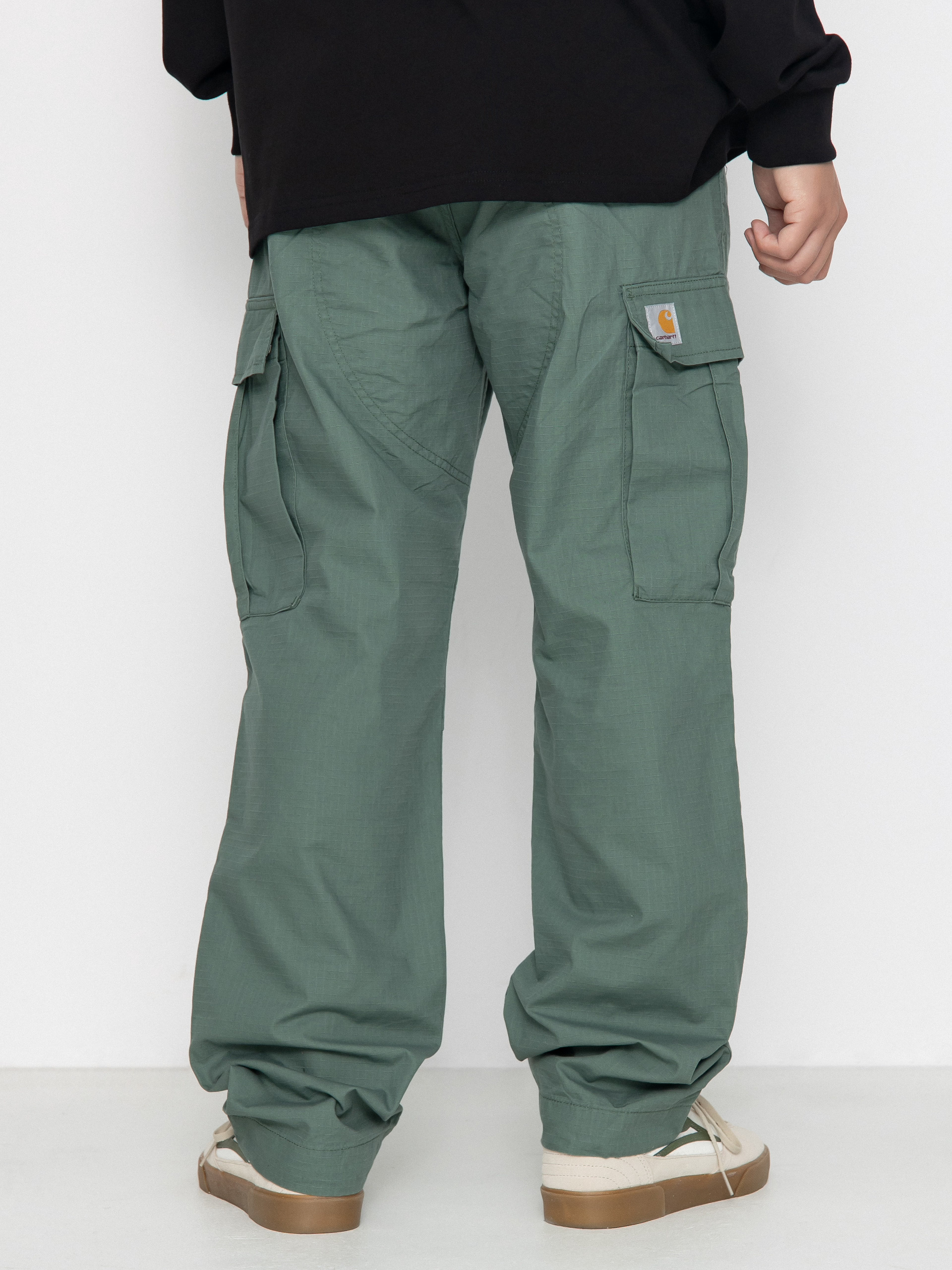 CARHARTT REGULAR CARGO PANT DUCK GREEN RINSED
