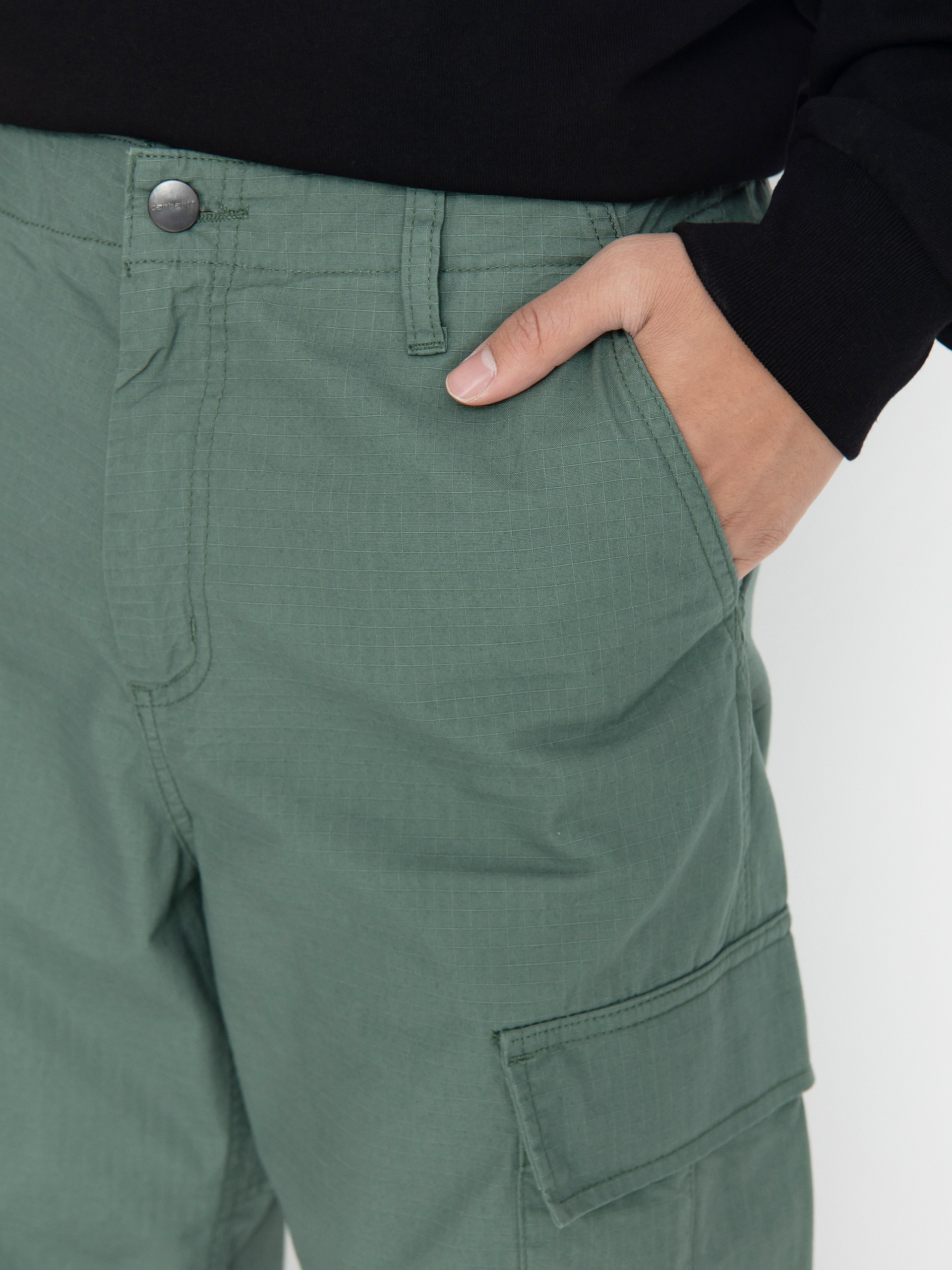 CARHARTT REGULAR CARGO PANT DUCK GREEN RINSED