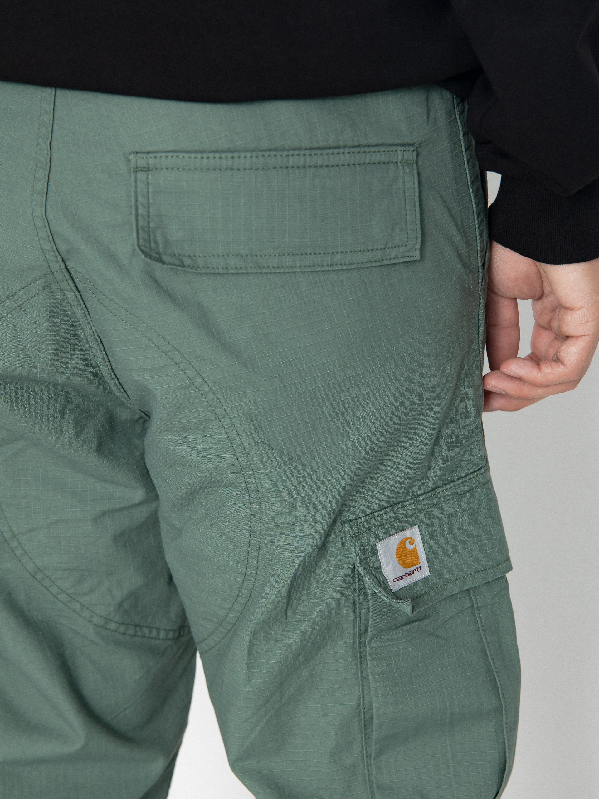 CARHARTT REGULAR CARGO PANT DUCK GREEN RINSED