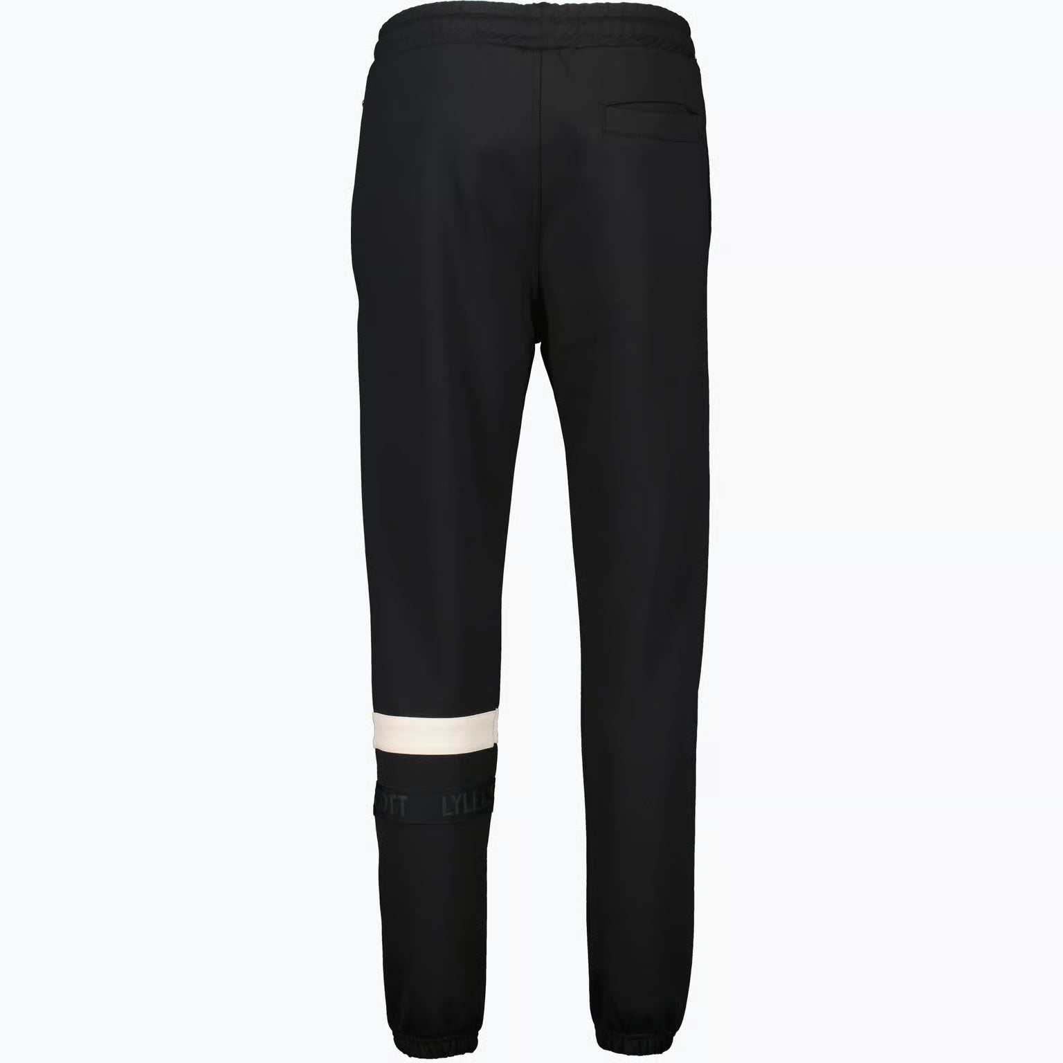 LYLE & SCOTT STRIPE SWEAT TRACKIES JET BLACK