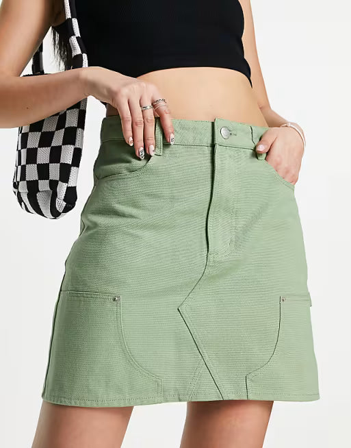 W OBEY BIBI CARPENTER SKIRT JADE