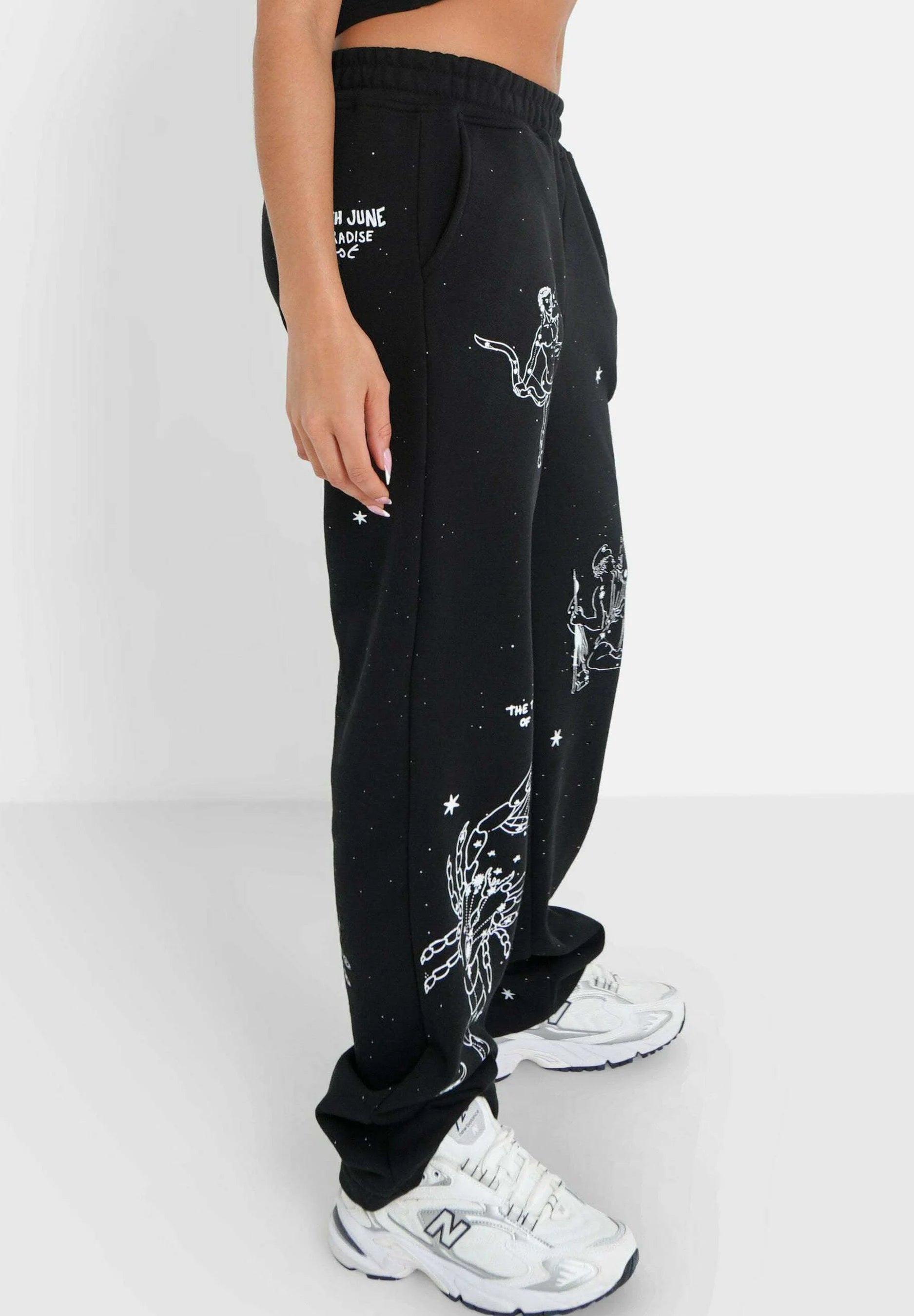 W SIXTH JUNE ASTRO PANTS BLACK