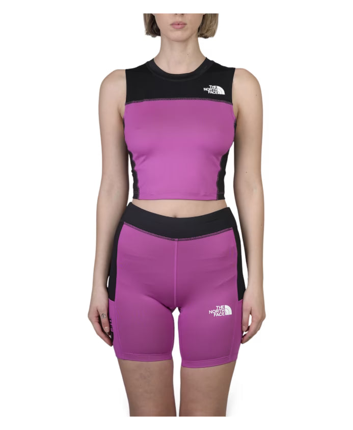 W THE NORTH FACE TOP TANK PURPLE BLACK