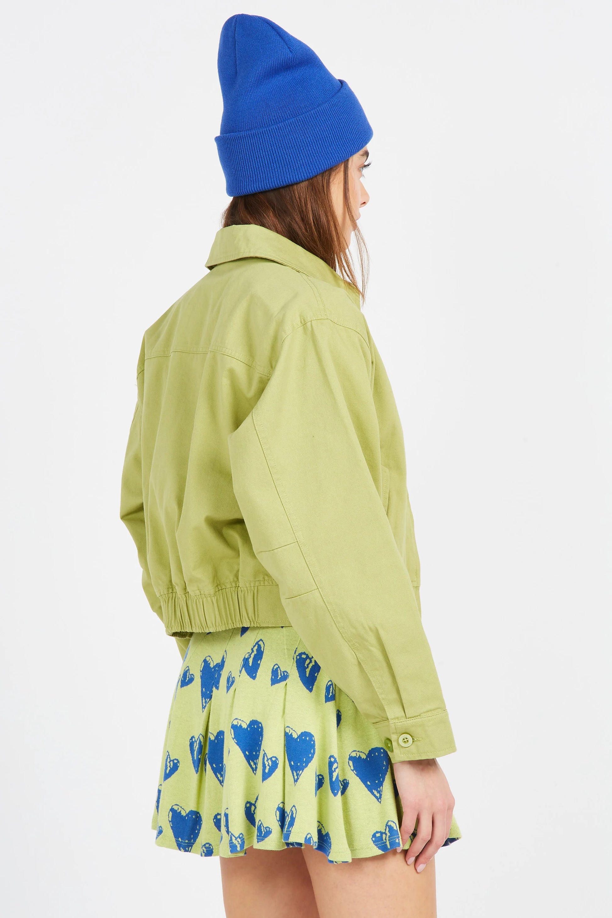 W OBEY BRIANA BLOUSON JACKET BAY LEAF