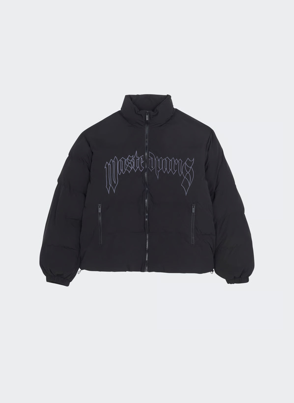 WASTED PARIS PUFFER NYLON PITCHER BLACK