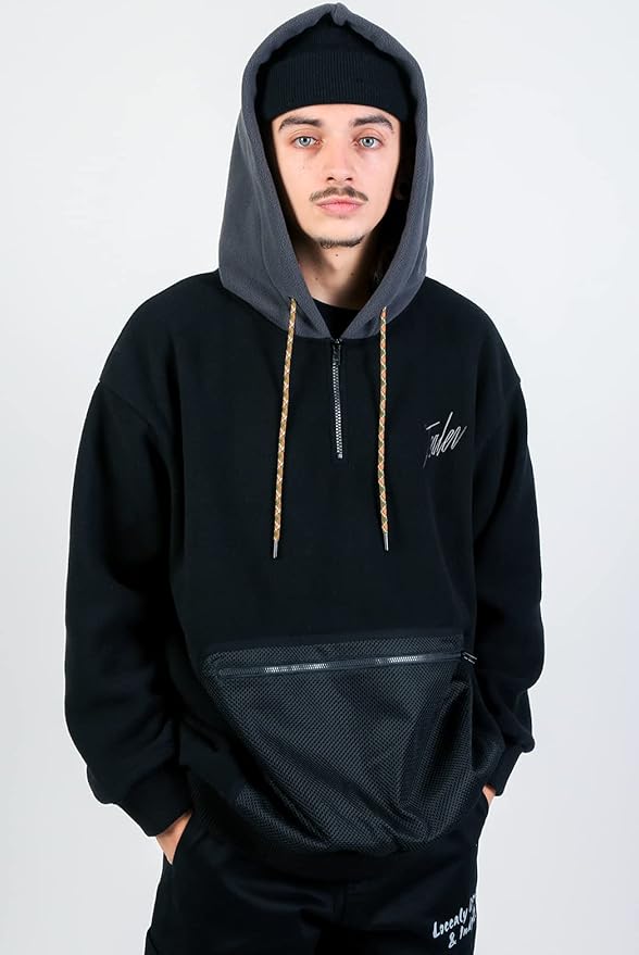 TEALER POLAR SIGNATURE HOODIE BLACK