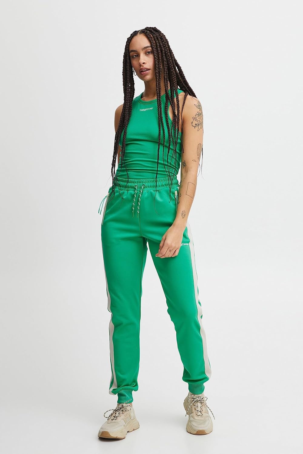 W THE JOGG CONCEPT SIMA RIB PANTS MINT MIX 