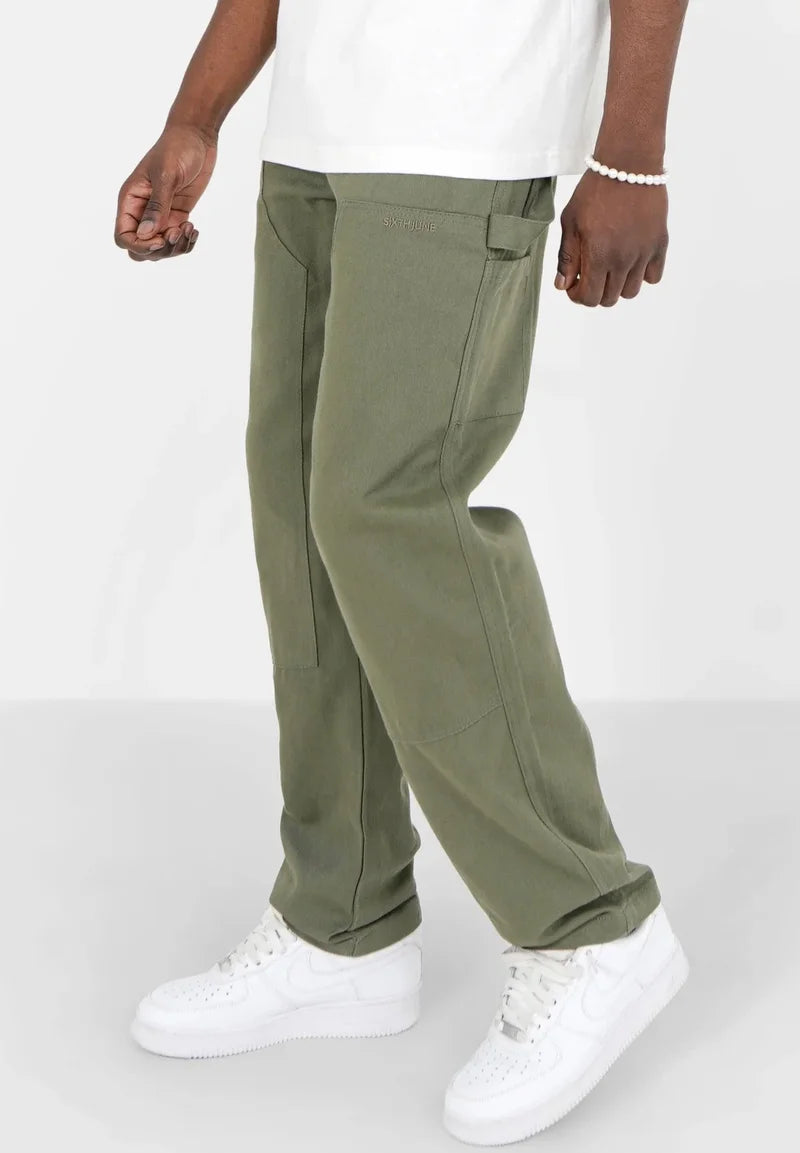 SIXTH JUNE CARPENTER PANTS KHAKI
