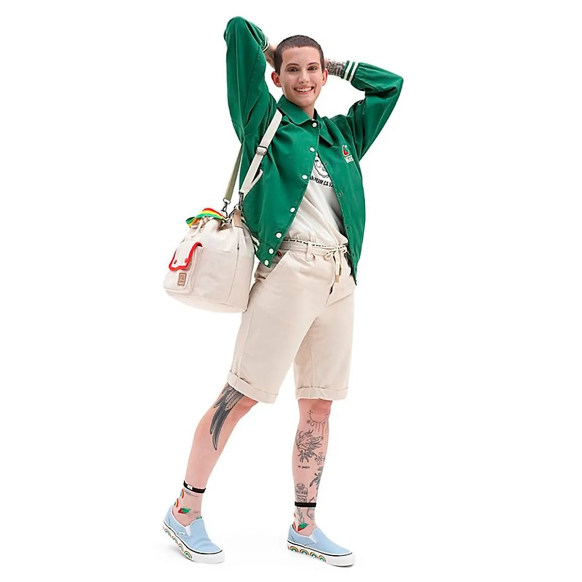 W VANS ANAHEIM SIDEWALL SHORT NATURAL