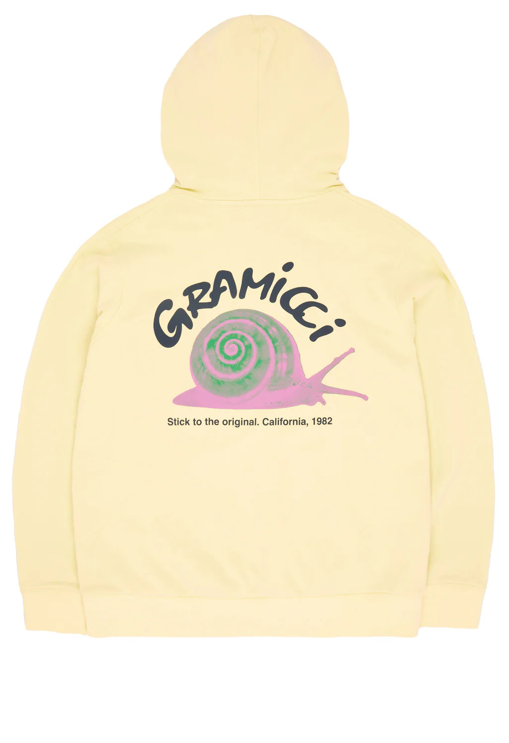 GRAMICCI SNAIL HOODED SWEATSHIRT LEMON