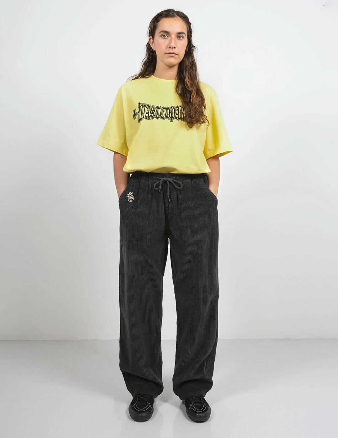 WASTED PARIS T-SHIRT LONDON CROSS CAB YELLOW