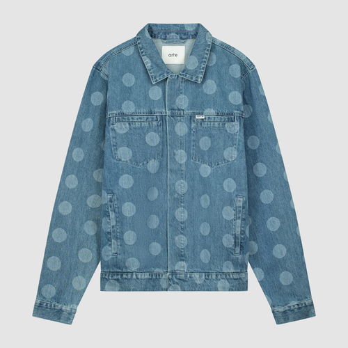ARTE DOTS FADE JACKET BLEACH DENIM