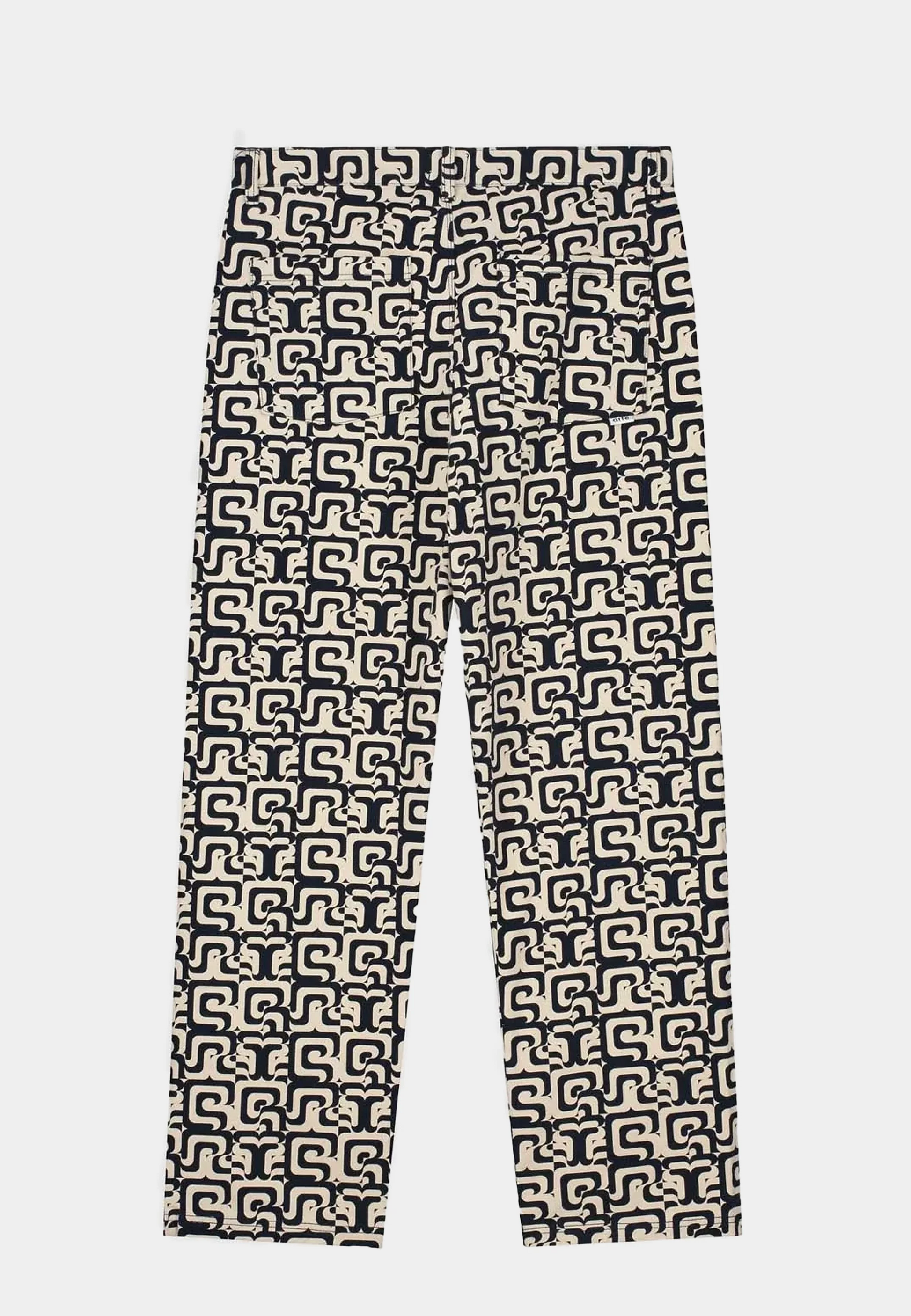 ARTE JONAS ALLOVER PANTS NAVY CREAM