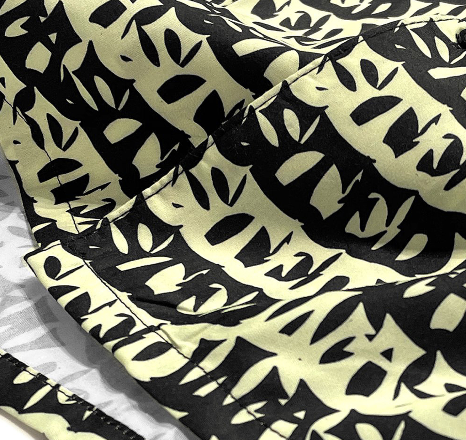 WASTED PARIS SHIRT ALLOVER METHOD LIME YELLOW BLACK