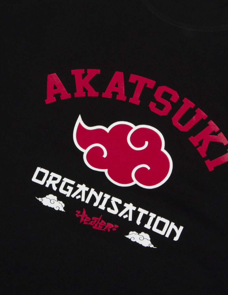 TEALER S/S TEE UNIVERSITY AKATSUKI BLACK