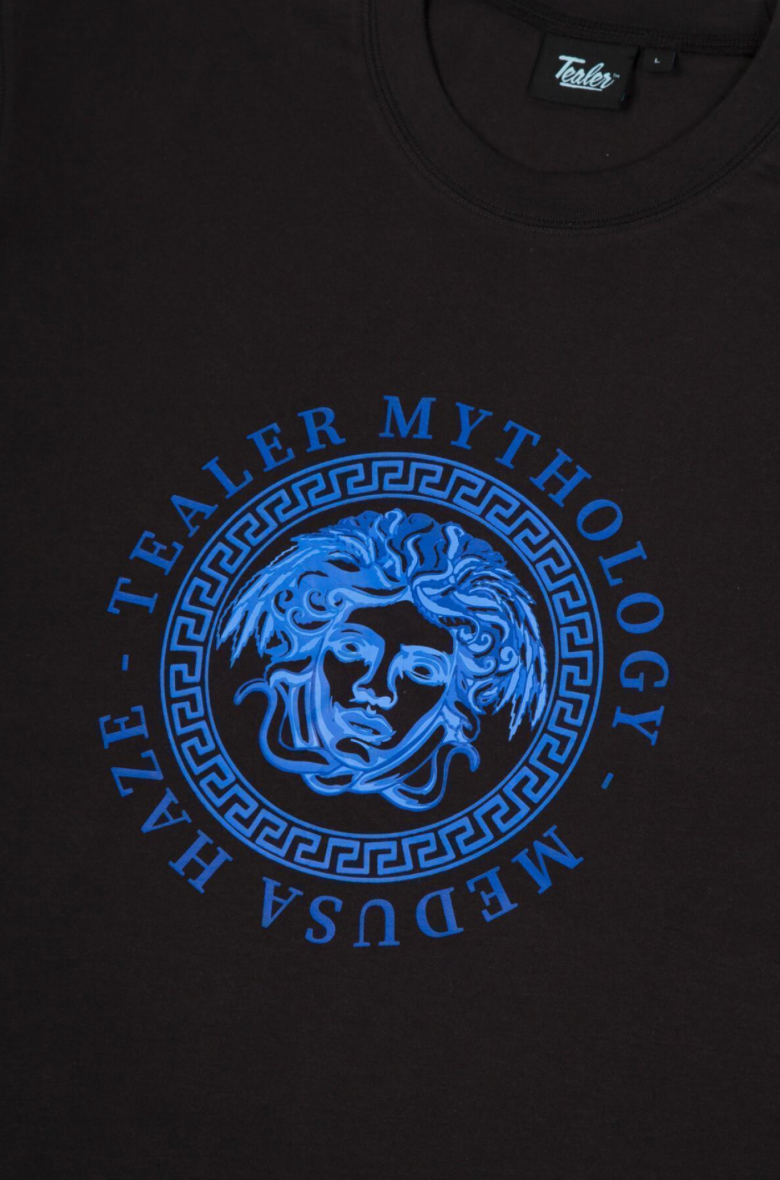 TEALER TEE BLUE MEDUSA BLACK