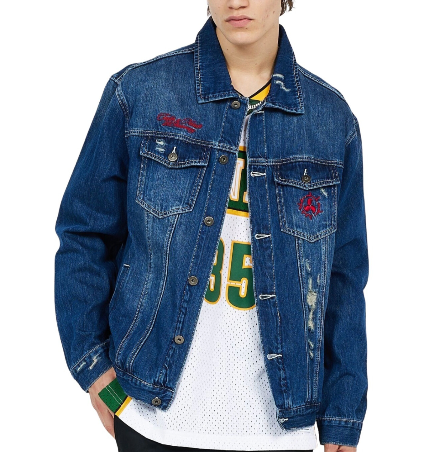 TEALER DENIM JACKET UCHIWA CLAN BLUE