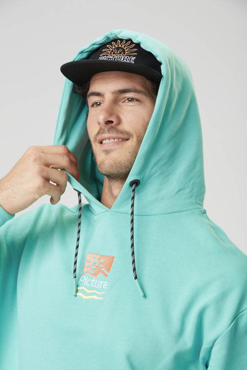 PICTURE CHEETIMA HOODIE BLUE TURQUOISE