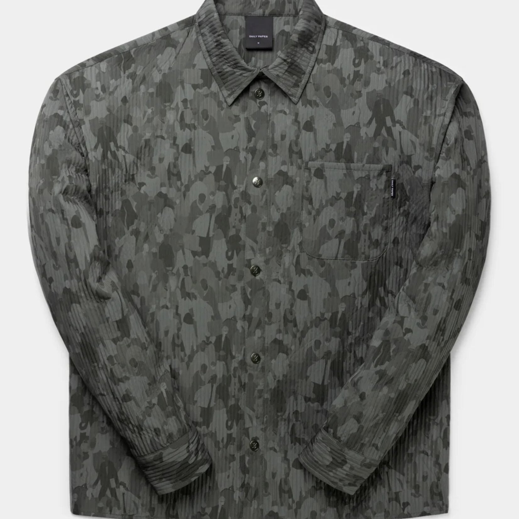 DAILY PAPER ADETOLA COMMUNITY RELAXED LS SHIRT CHIMERA GREEN