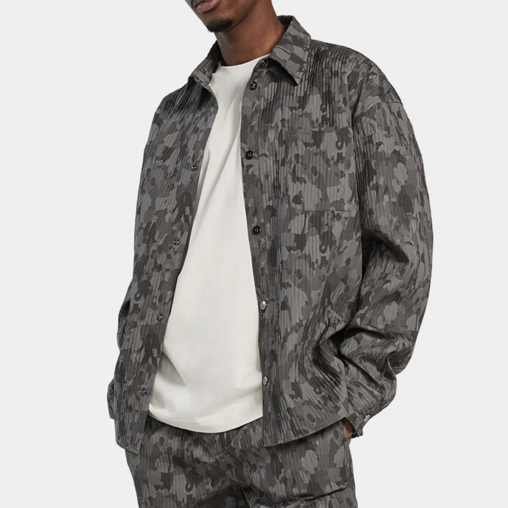 DAILY PAPER ADETOLA COMMUNITY RELAXED LS SHIRT CHIMERA GREEN