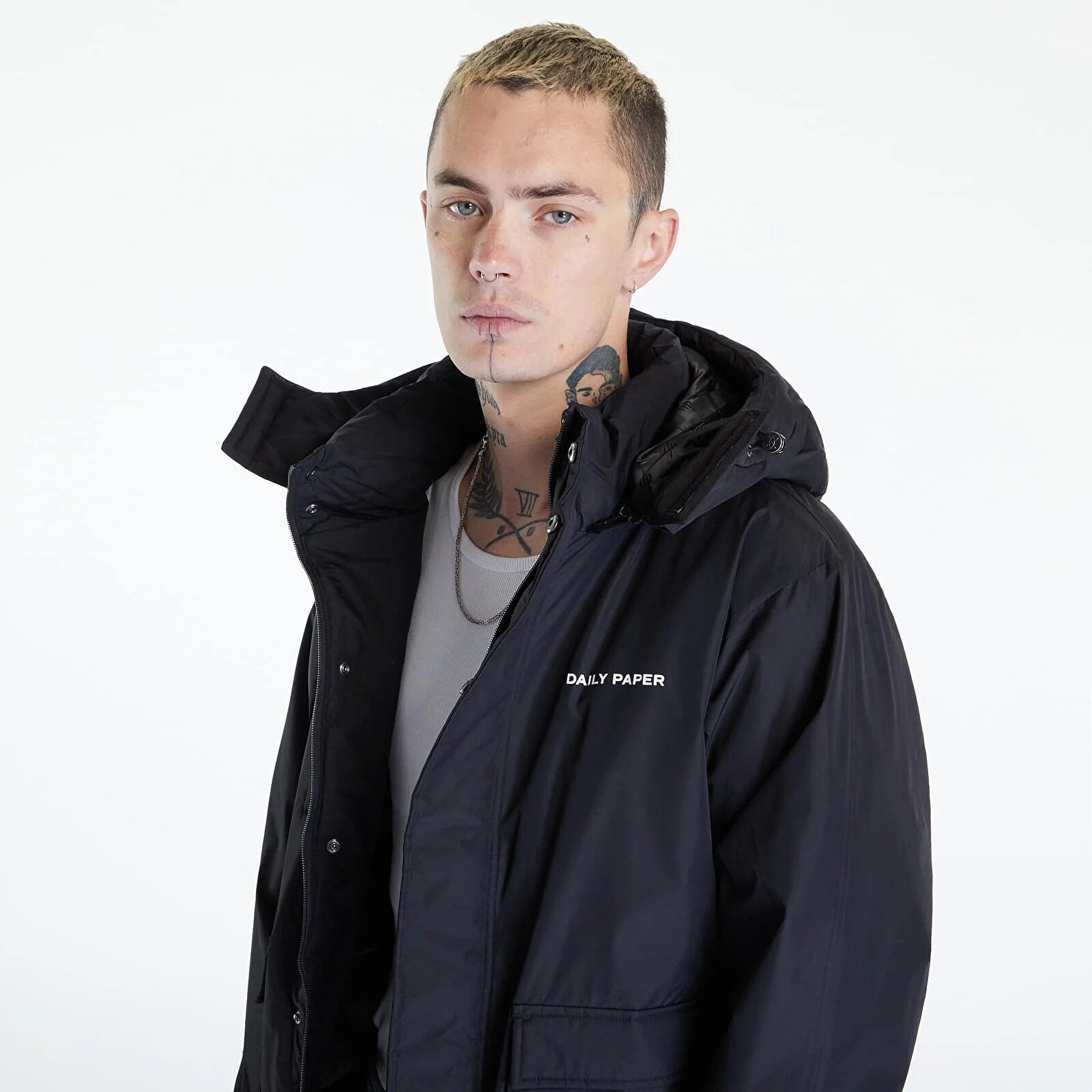 DAILY PAPER ENAR COAT BLACK