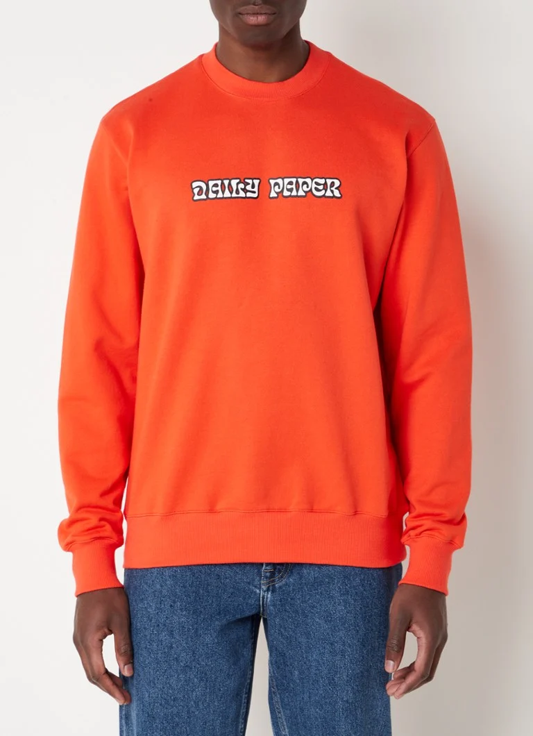 DAILY PAPER PERTAS SWEATER FIESTA ORANGE