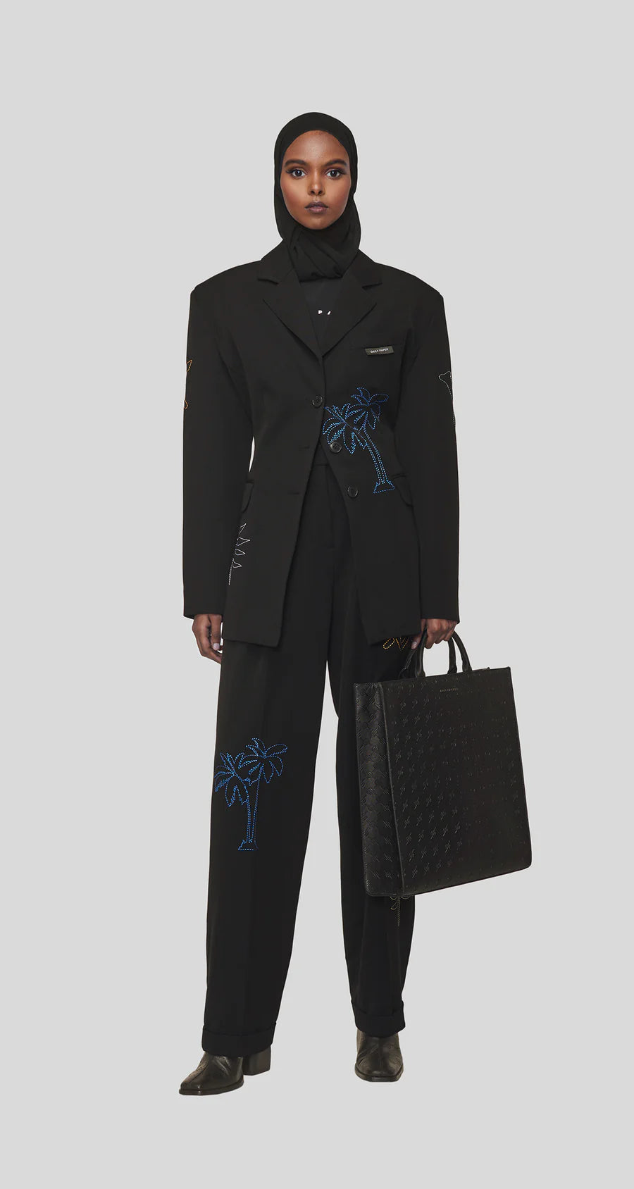 W DAILY PAPER PAMBA BLAZER BLACK