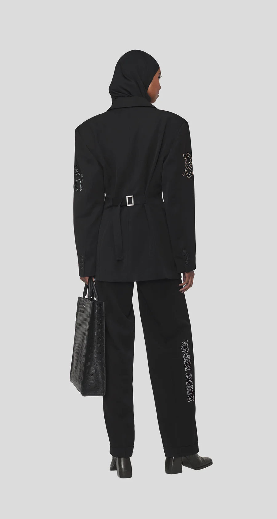 W DAILY PAPER PAMBA BLAZER BLACK