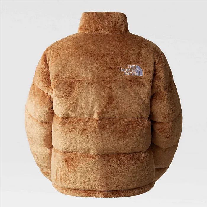 W THE NORTH FACE VERSA VELOUR NUPTSE JACKET ALMOND BUTTER