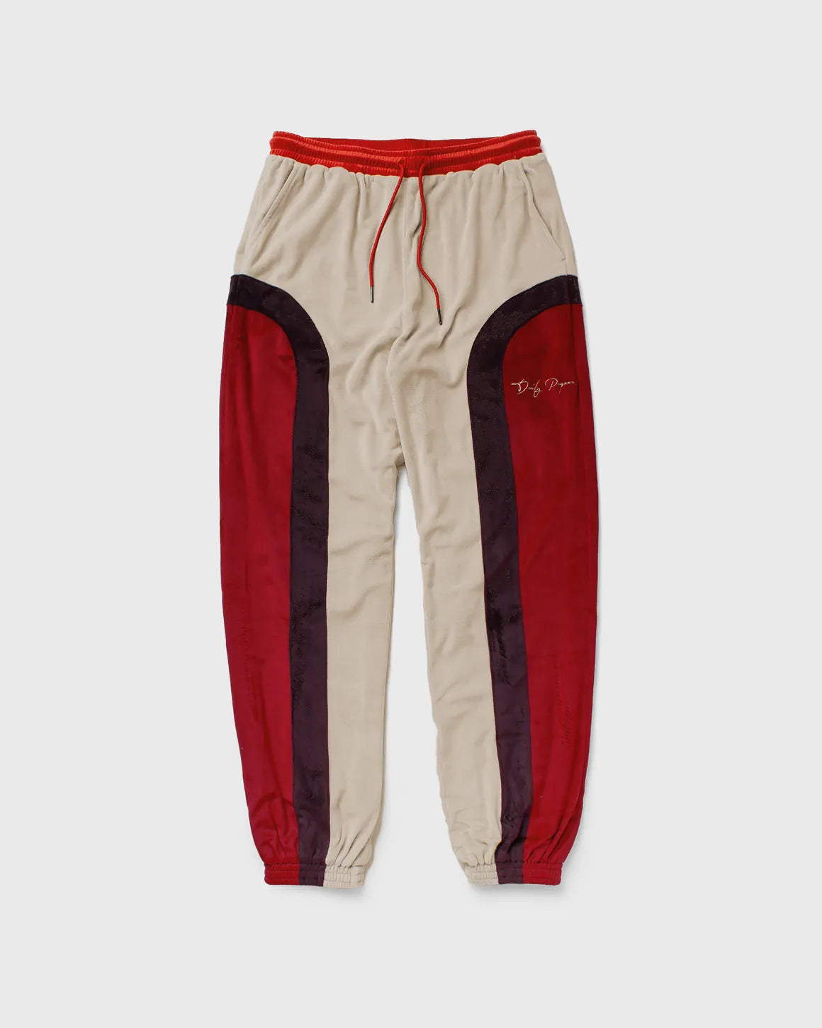 DAILY PAPER NAJEM PANTS RED BEIGE STRIPES