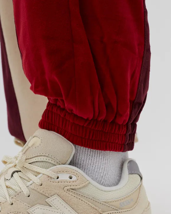 DAILY PAPER NAJEM PANTS RED BEIGE STRIPES