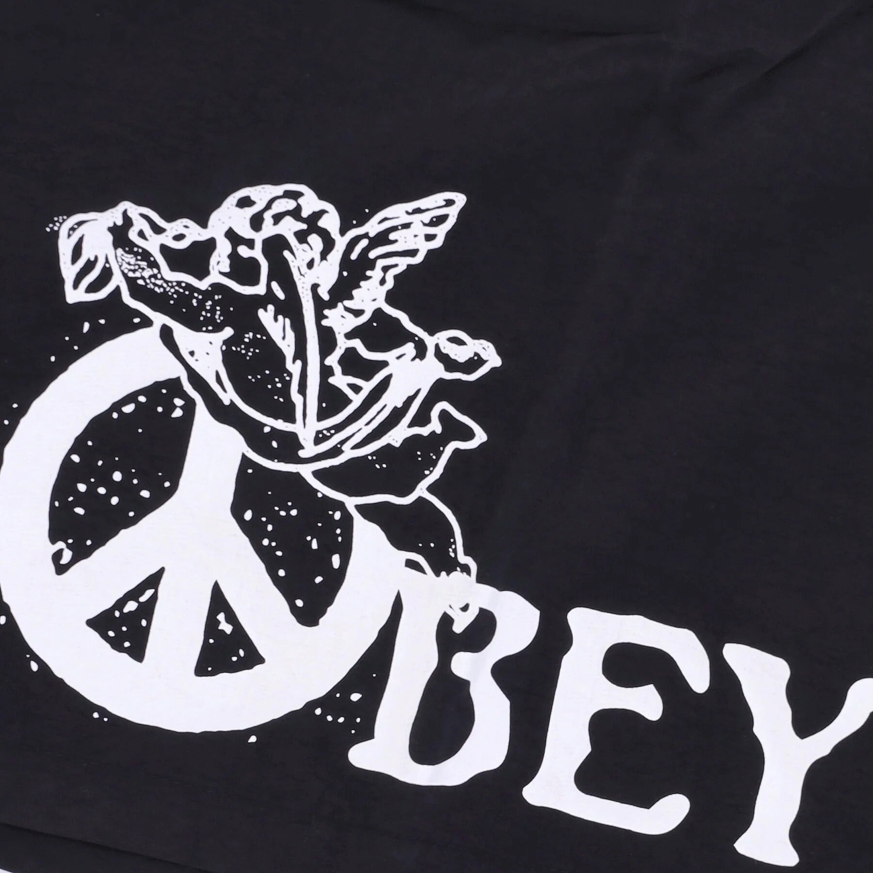 OBEY EASY PEACE ANGEL SHORT BLACK