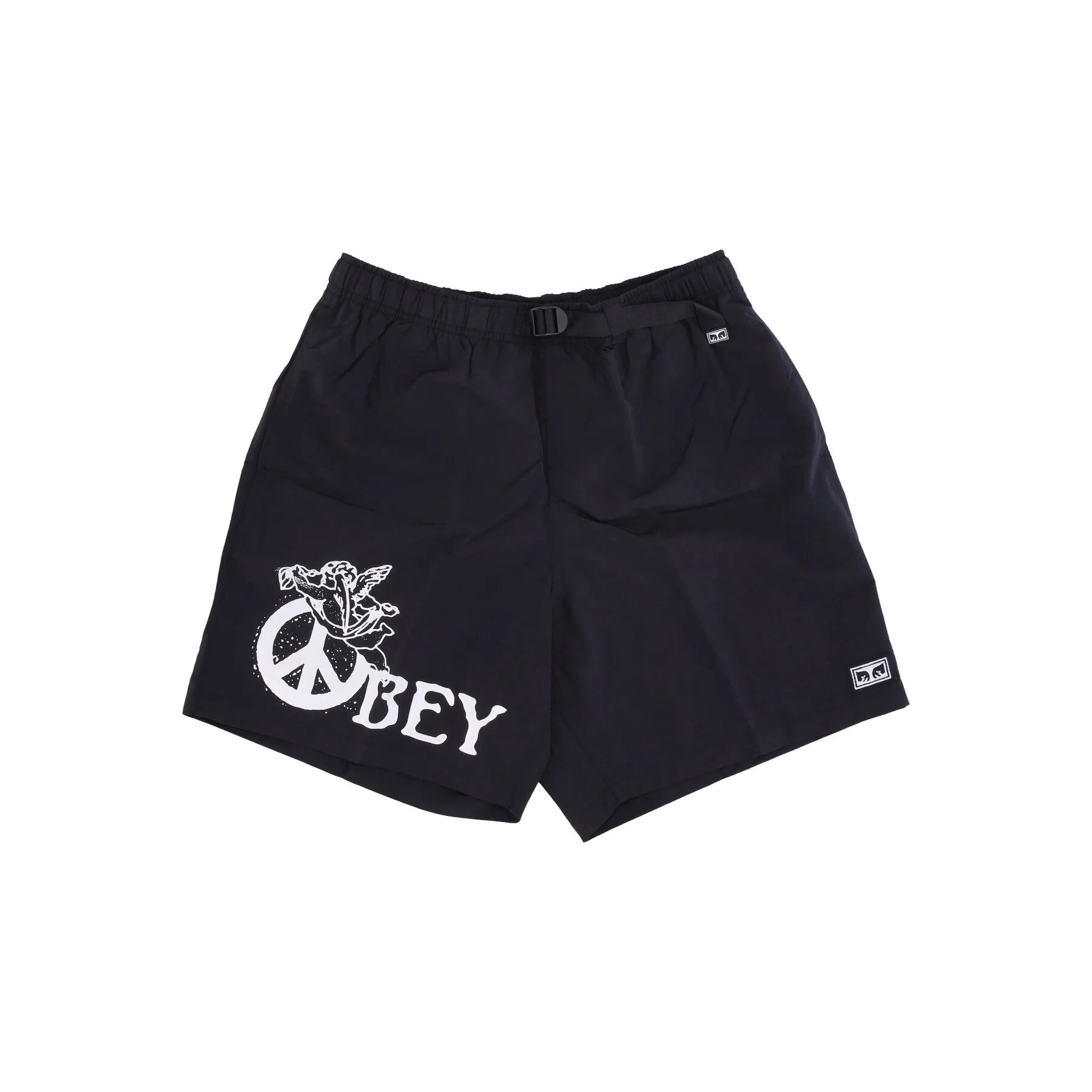 OBEY EASY PEACE ANGEL SHORT BLACK