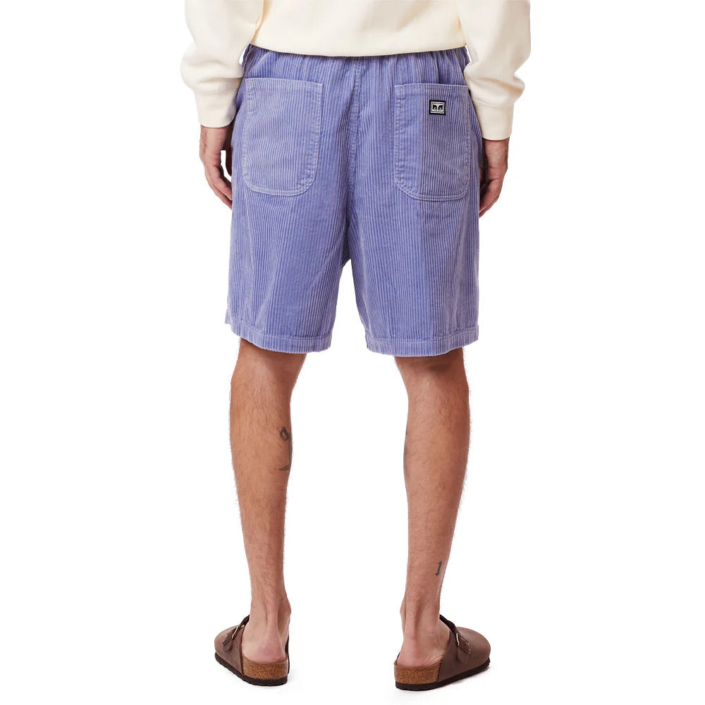 OBEY RELAXED CORDUROY SHORT IRIS FLOWER