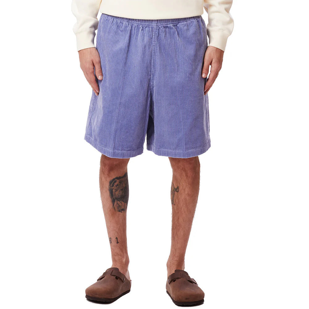 OBEY RELAXED CORDUROY SHORT IRIS FLOWER