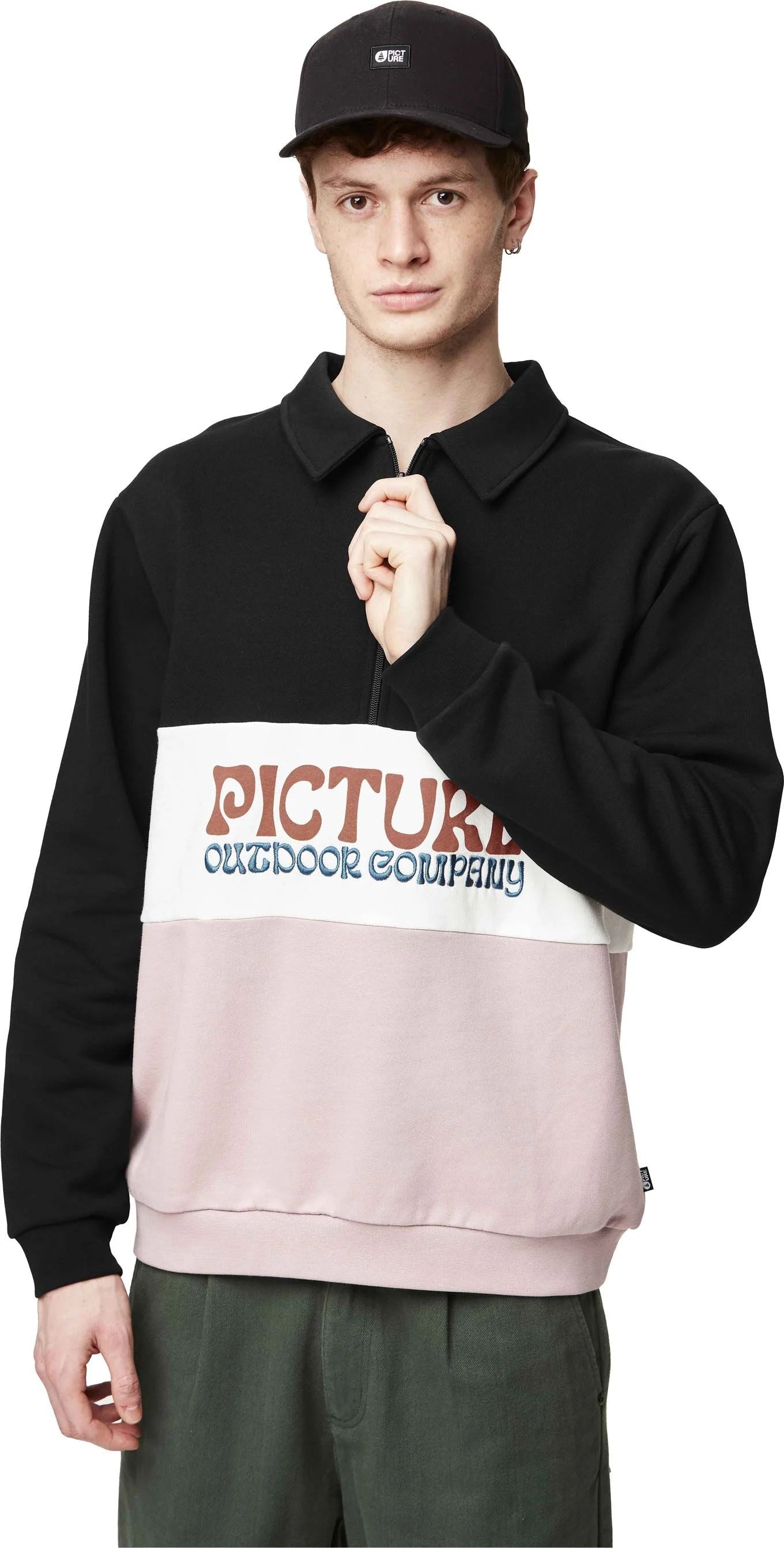 PICTURE CARAWA ZIP SWEATER WOODROSE