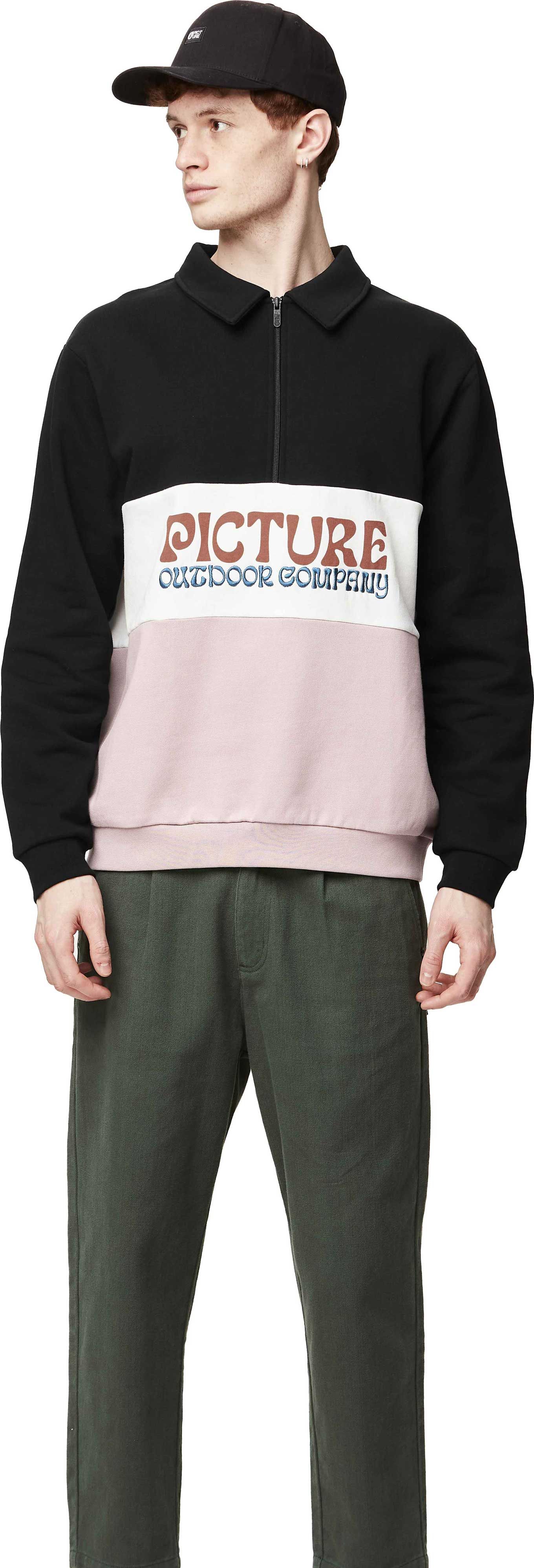 PICTURE CARAWA ZIP SWEATER WOODROSE