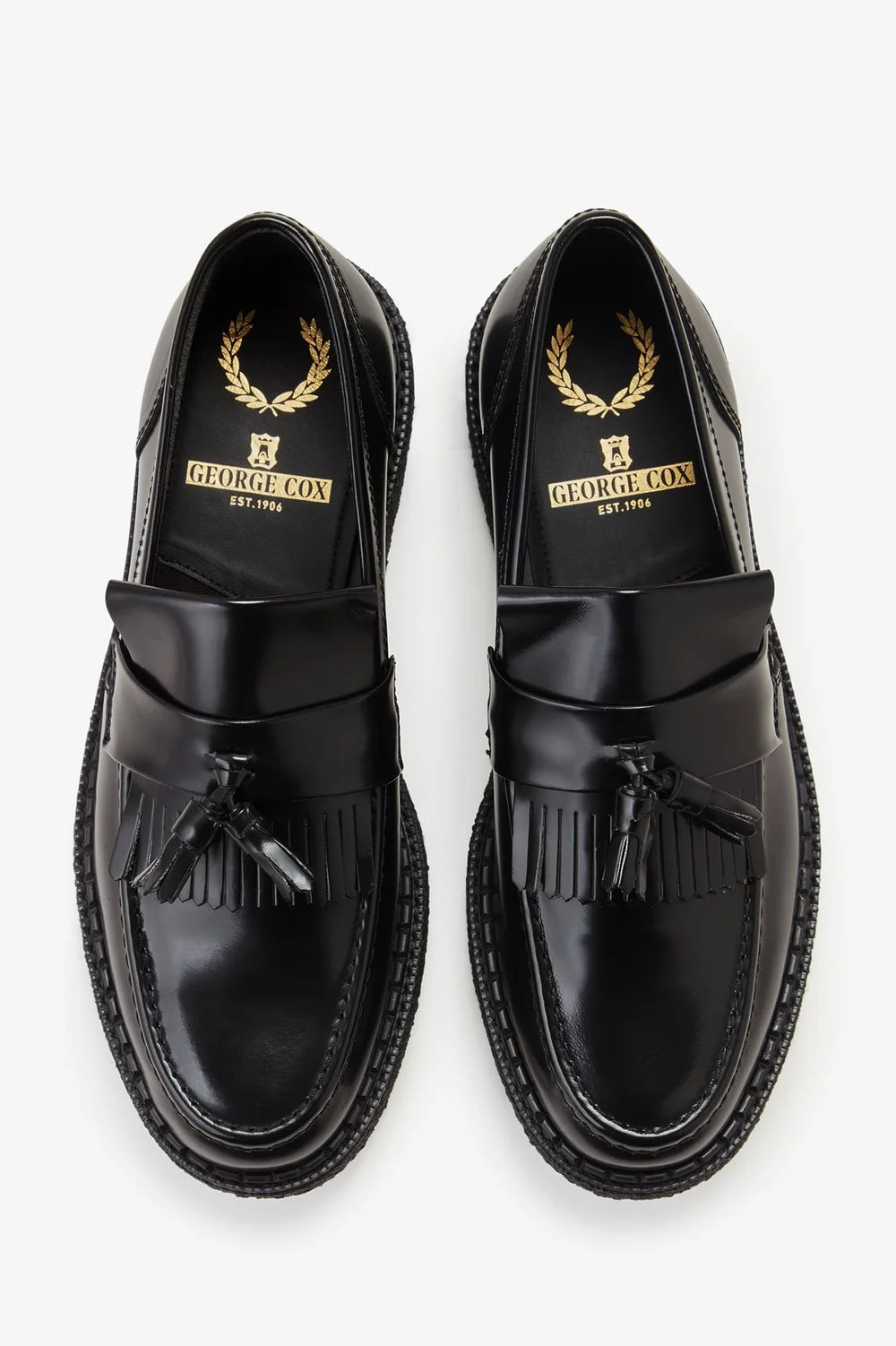 FRED PERRY GEORGE COX TASSEL LOAFER BLACK