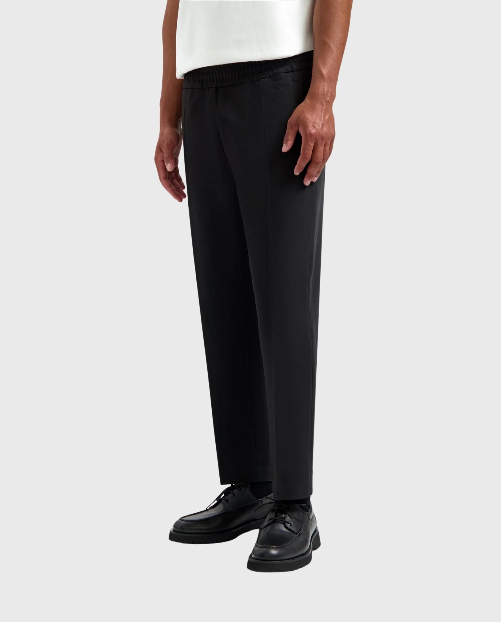 OLAF SLIM ELASTICATED TROUSER PANT BLACK