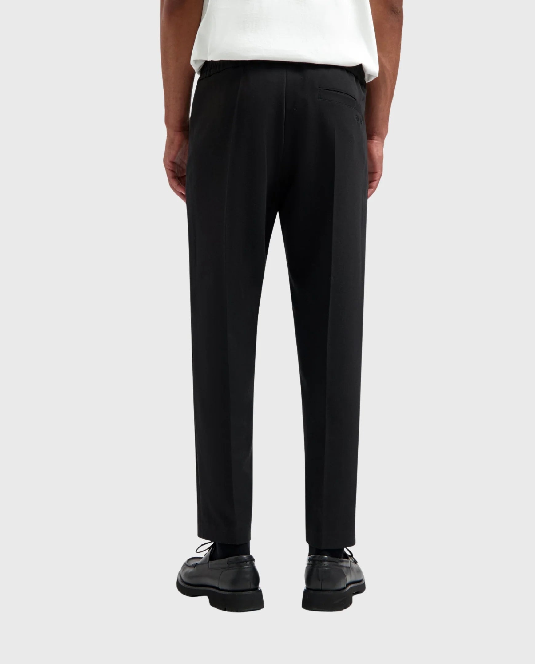 OLAF SLIM ELASTICATED TROUSER PANT BLACK