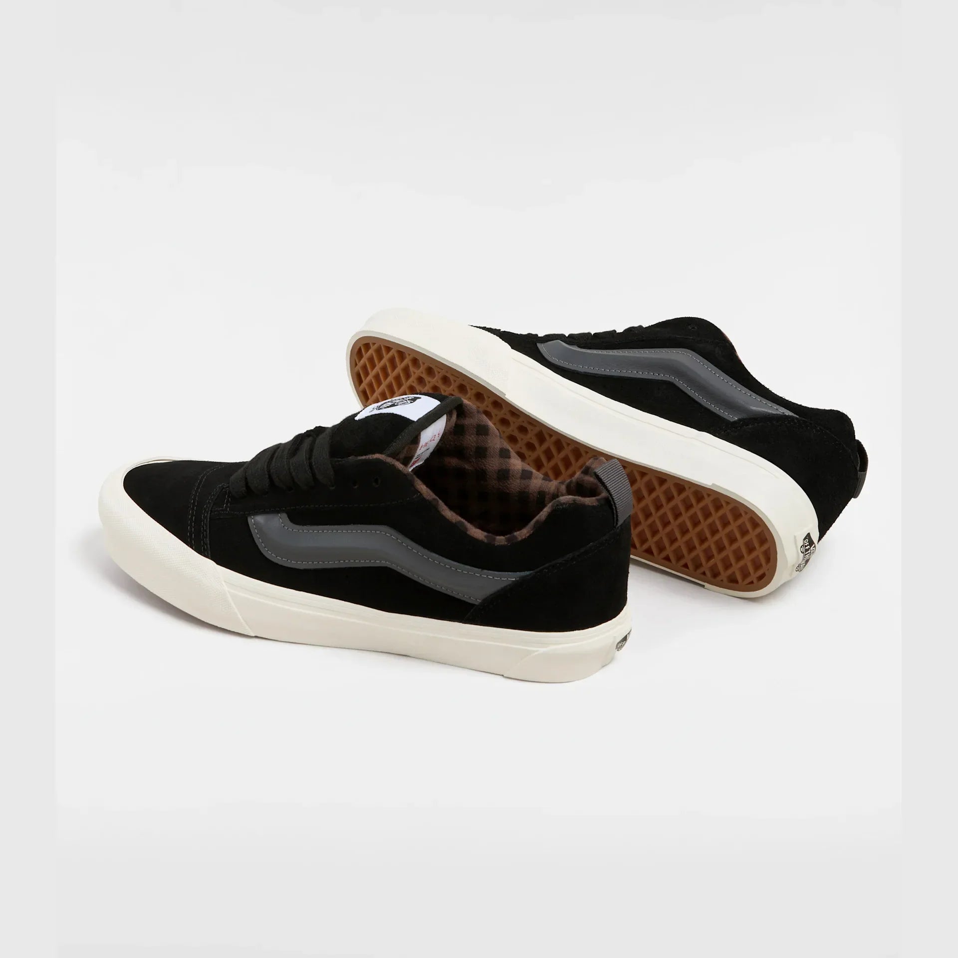 VANS KNU SKOOL PIG SUEDE PLAID GRAY/BLACK