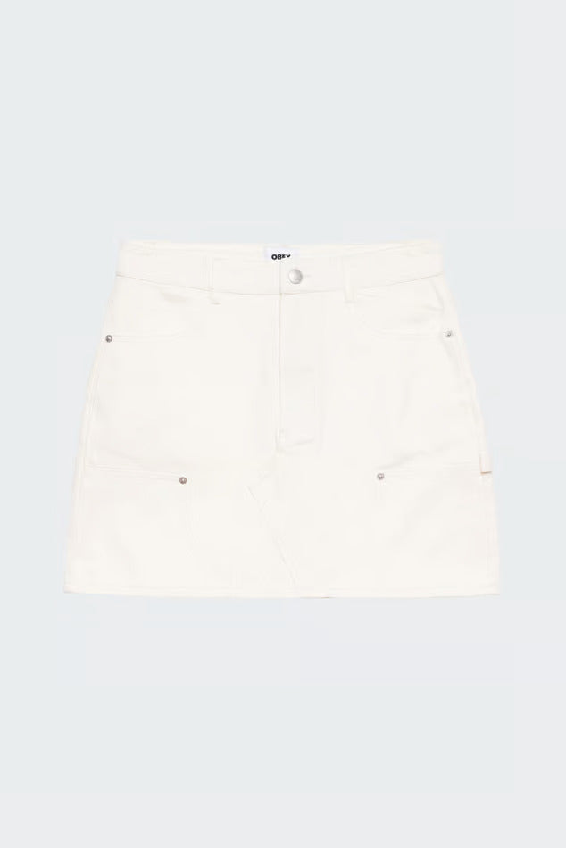 W OBEY BIBI CARPENTER SKIRT UNBLEACHED