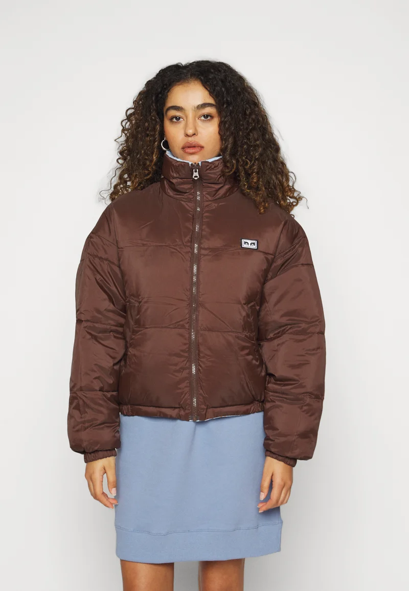 W OBEY RACHEL PUFFER JACKET GOOD GREY