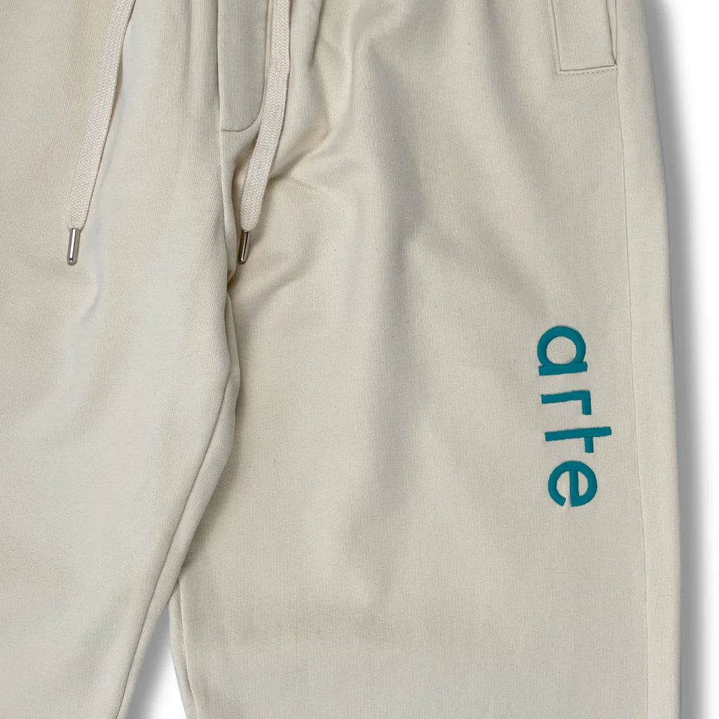 ARTE TRISTAN SIDE LOGO PANTS CREAM