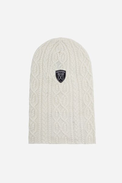 WASTED PARIS RAIN CABLE BALACLAVA OFF WHITE