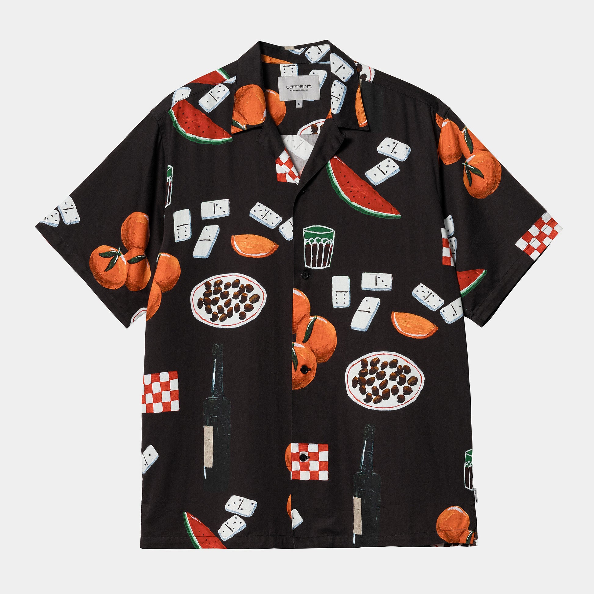 CARHARTT S/S ISIS MARIA DINNER SHIRT MARIA DINNER PRINT/BLACK