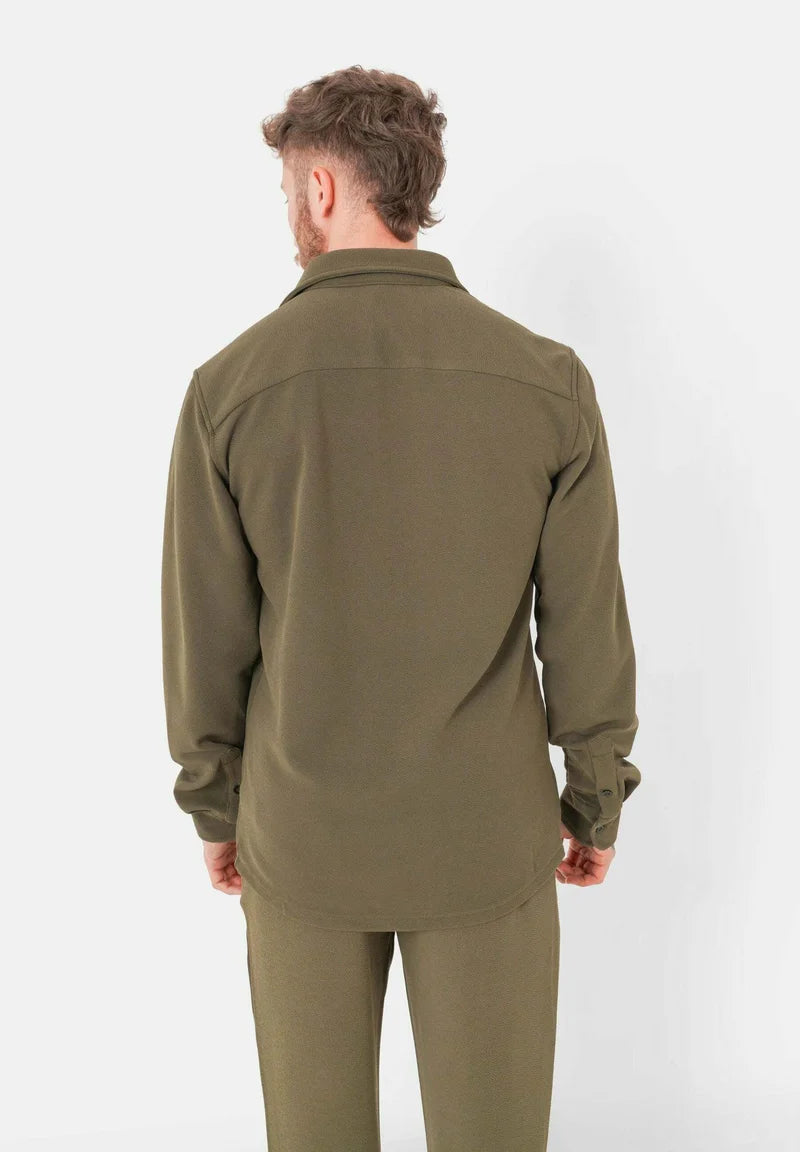 SIXTH JUNE CLASSIC TEXTURED SHIRT KHAKI