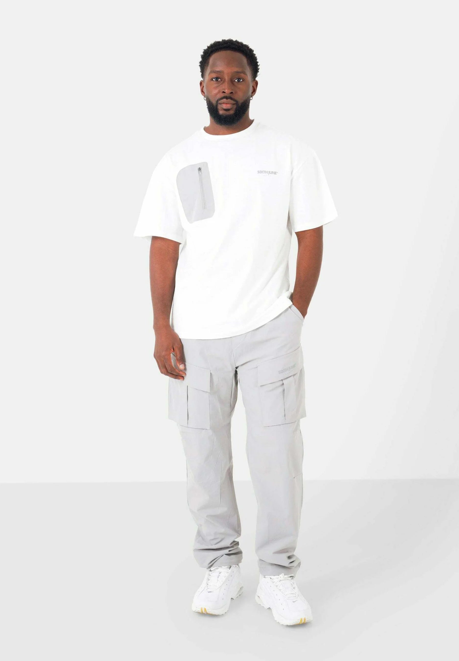 SIXTH JUNE PANT TECH FRONT POCKET CARGO GREY
